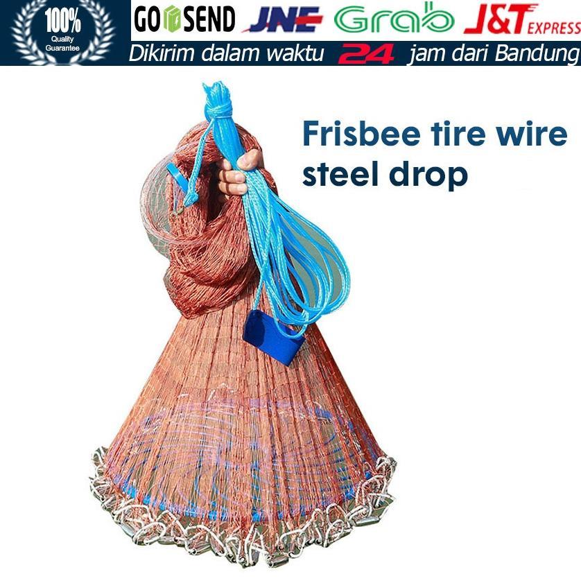 Jaring Pancing Ikan Lempar Fishing Throw Net Cage Jala Lempar Penangkap Ikan Udang