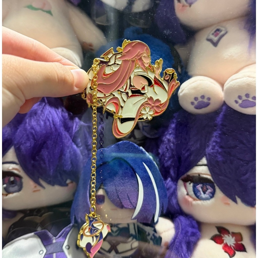 Fanmade merch Yae Miko enamel metal badge pin Genshin Impact hoyo game anime merchandise hoyoverse m