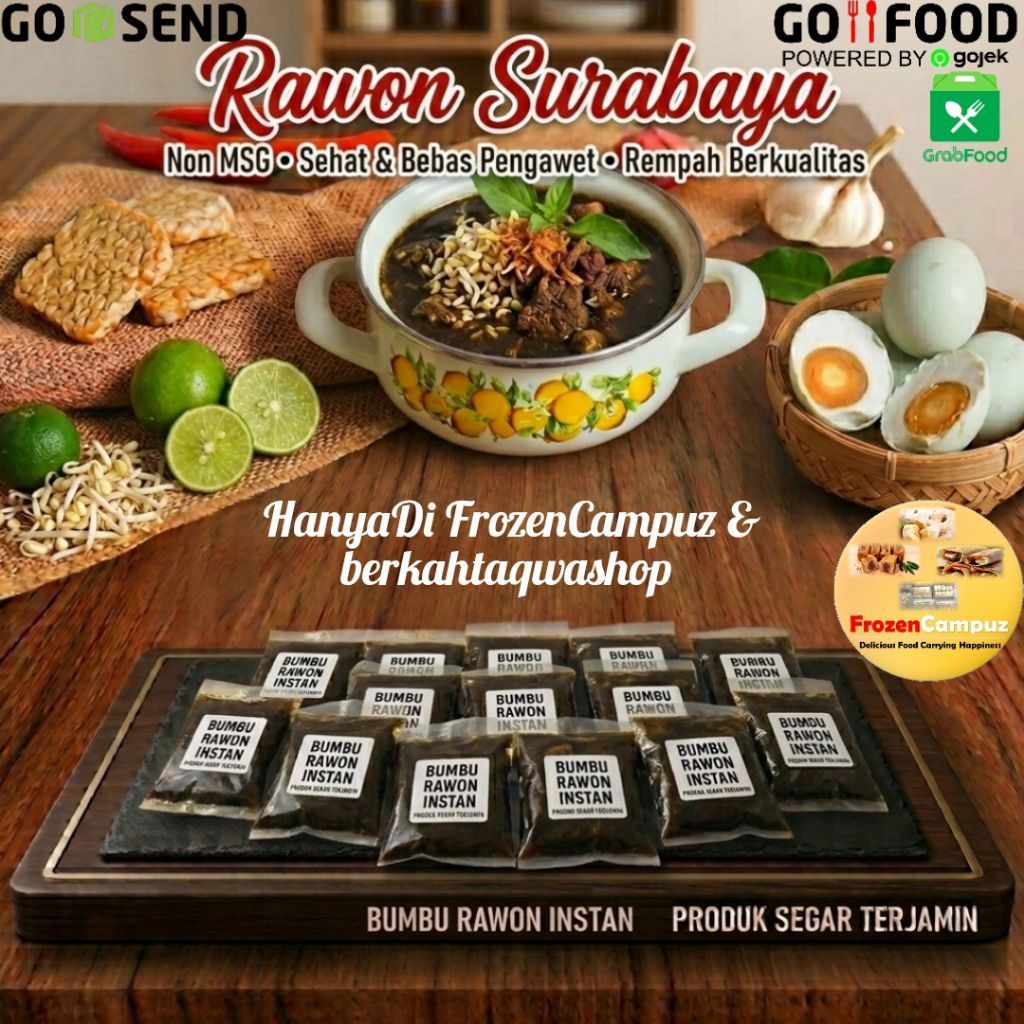 Bumbu Rawon Instan Bumbu Masak Rawon Premium Bumbu Instan Rawon Surabaya Frozen Food