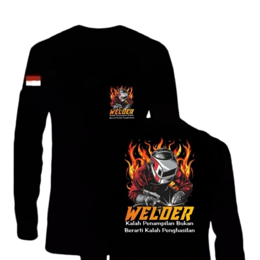 KAOS LENGAN PANJANG WELDER MOTIF API