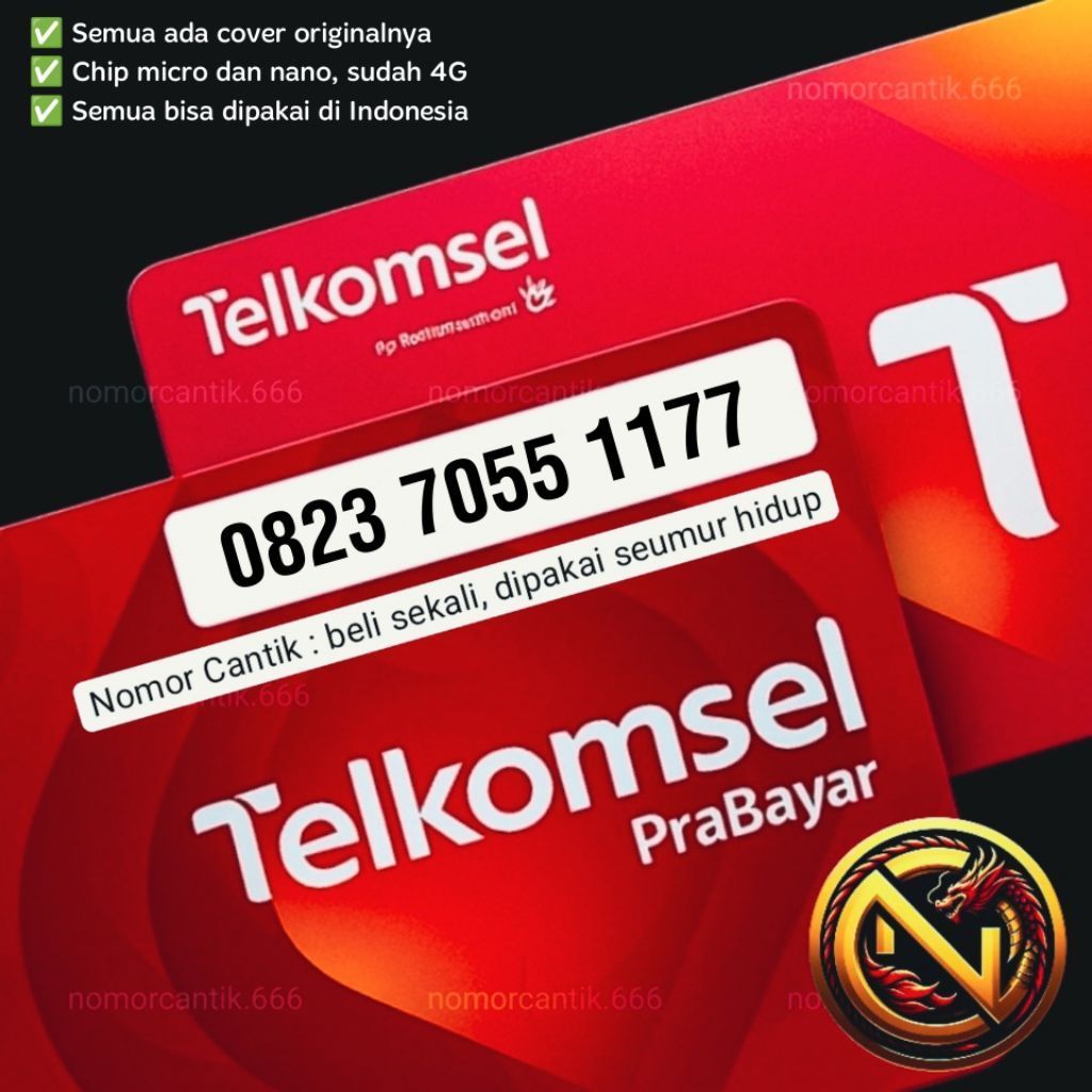Nomor Cantik Kartu Perdana SimPATI dan As Telkomsel Combo Sakti 0823 7055 1177 JOSS JITU
