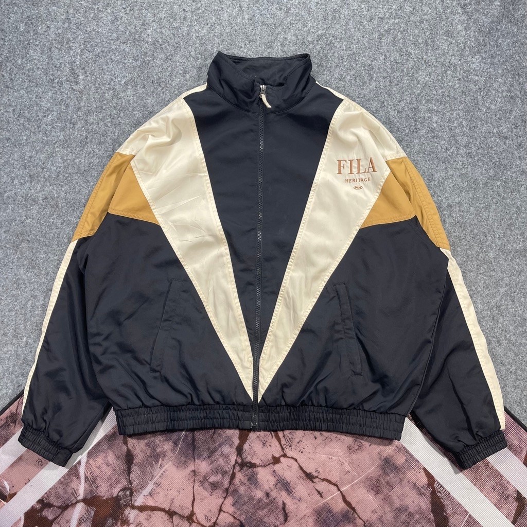 Jaket windbreaker colourblock Fila heritage second