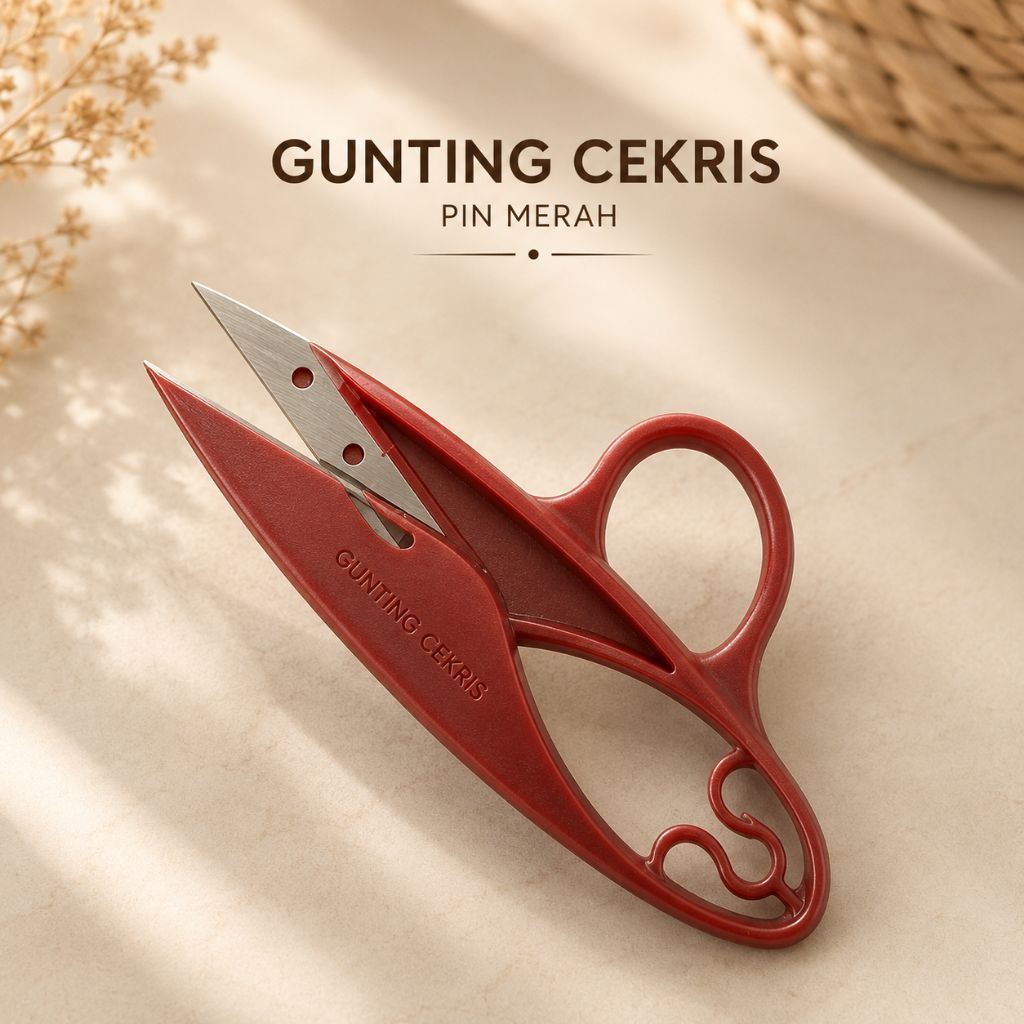 ALOKA| GUNTING CEKRIS PIN MERAH