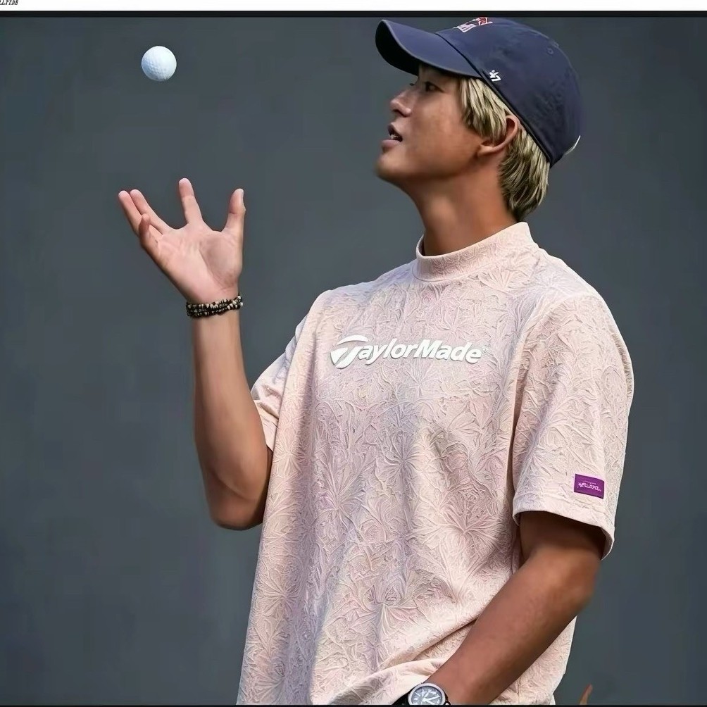 Golf Polo Shirt Pria Atasan Olah Raga Pria TAYLORMADE TMA/M/S/01