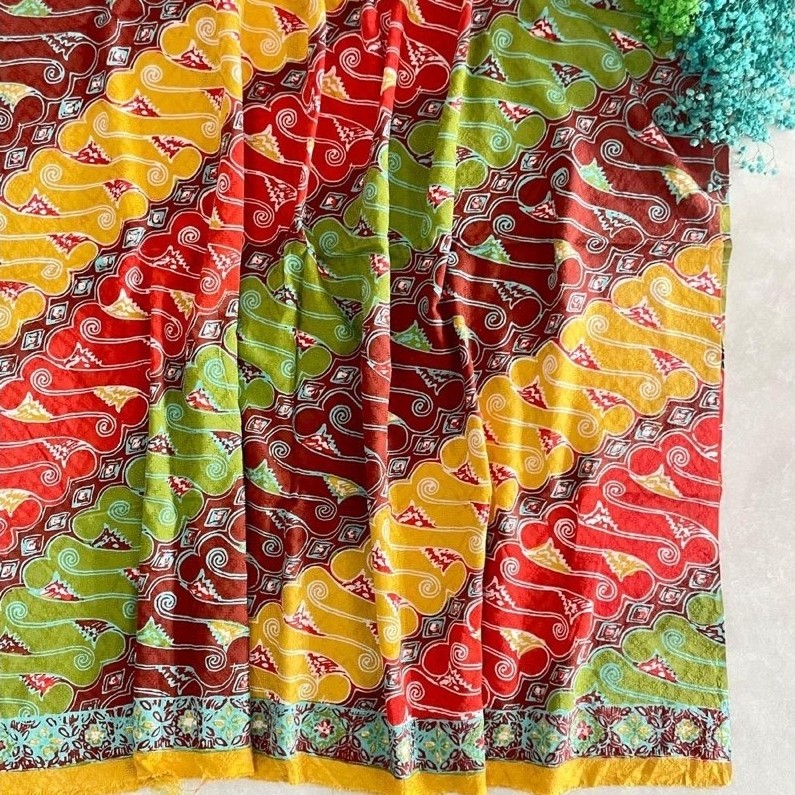 kain batik doby cap pastel  permen trusmi cirebon