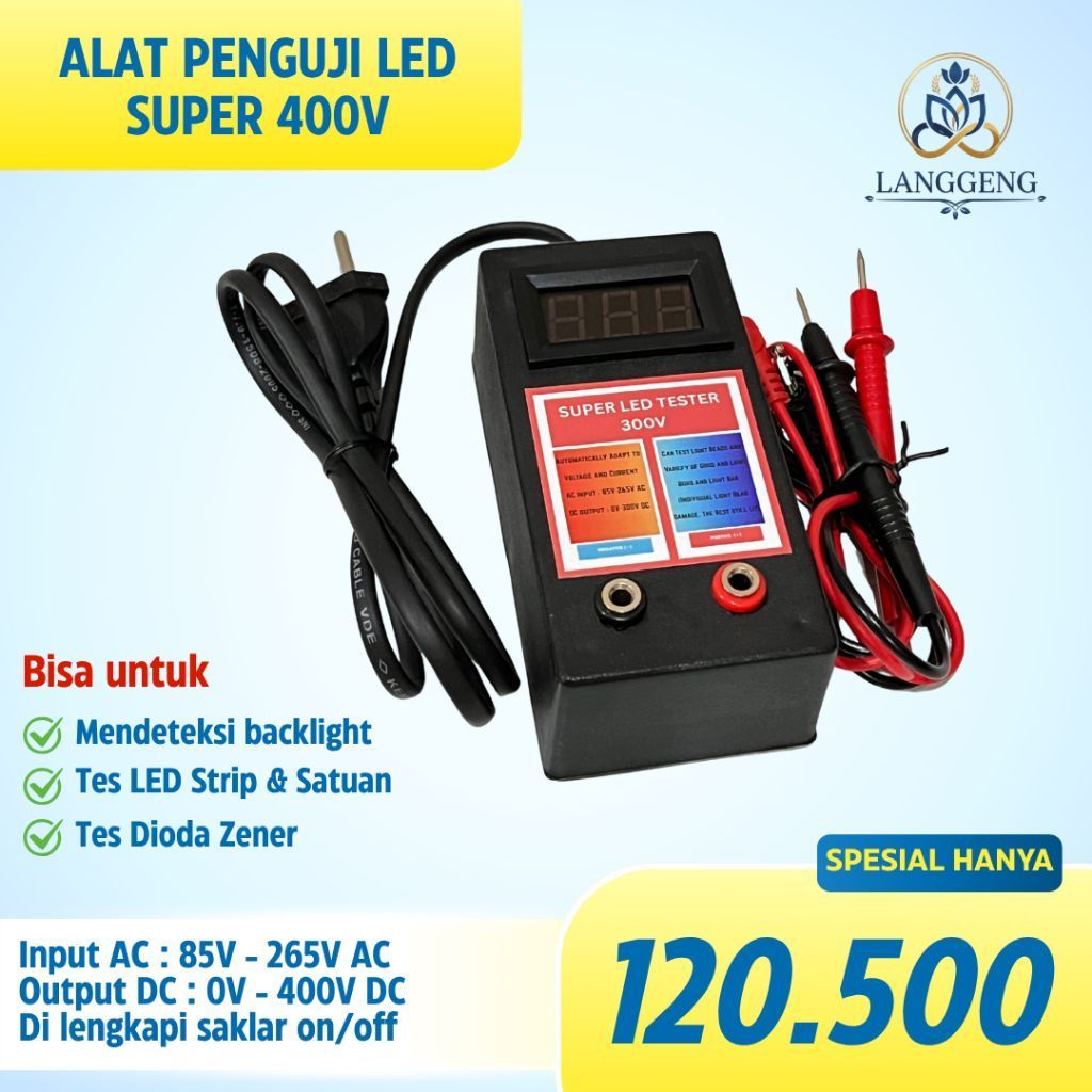 Alat tester lampu LED backlight TV Dioda super 400v