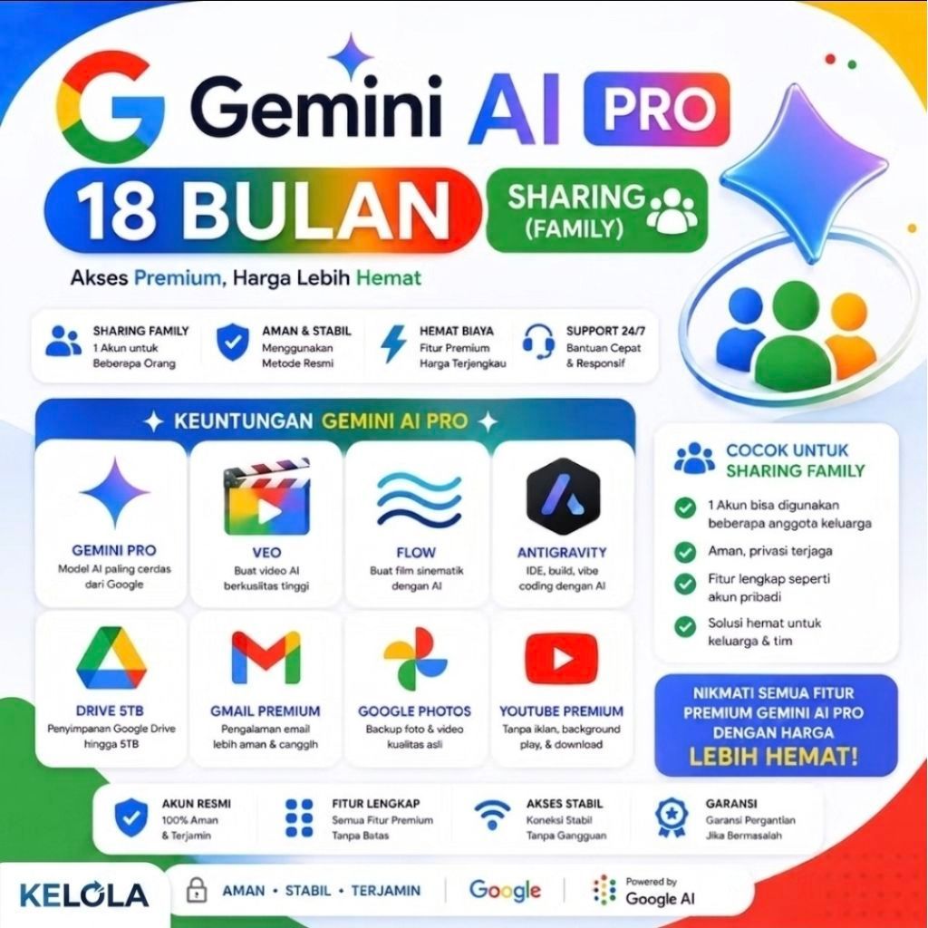 Gemini Pro 18 Bulan Garansi Google