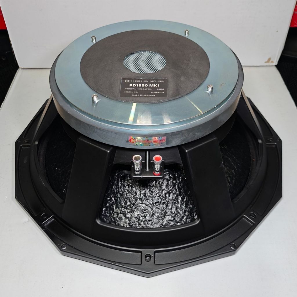 (PROMO FREE KAYU) Komponen Speaker / 18 Inch / PD1850 MK1 HITAM / VC 5 IN / Precision Devices PD 185