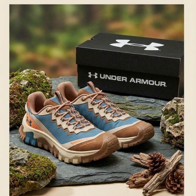 sepatu trail running under armor second mulus kondisi 95% Sepatu hiking trail