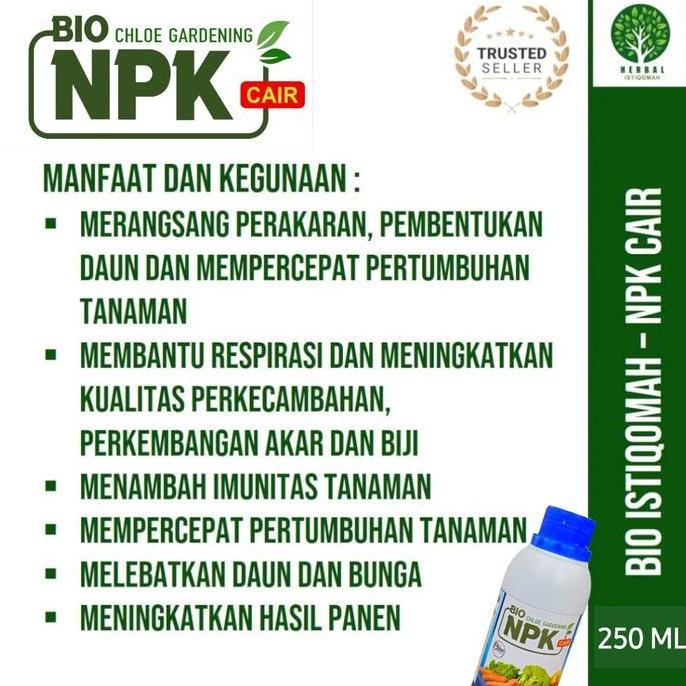 Harves- Pupuk Npk Cair Bio Npk Cair Grow Chloe Gardening Pelebat Buah