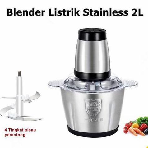 Blender daging Stainless MKC 2 Liter Meat Grinder Penghalus Penggiling
