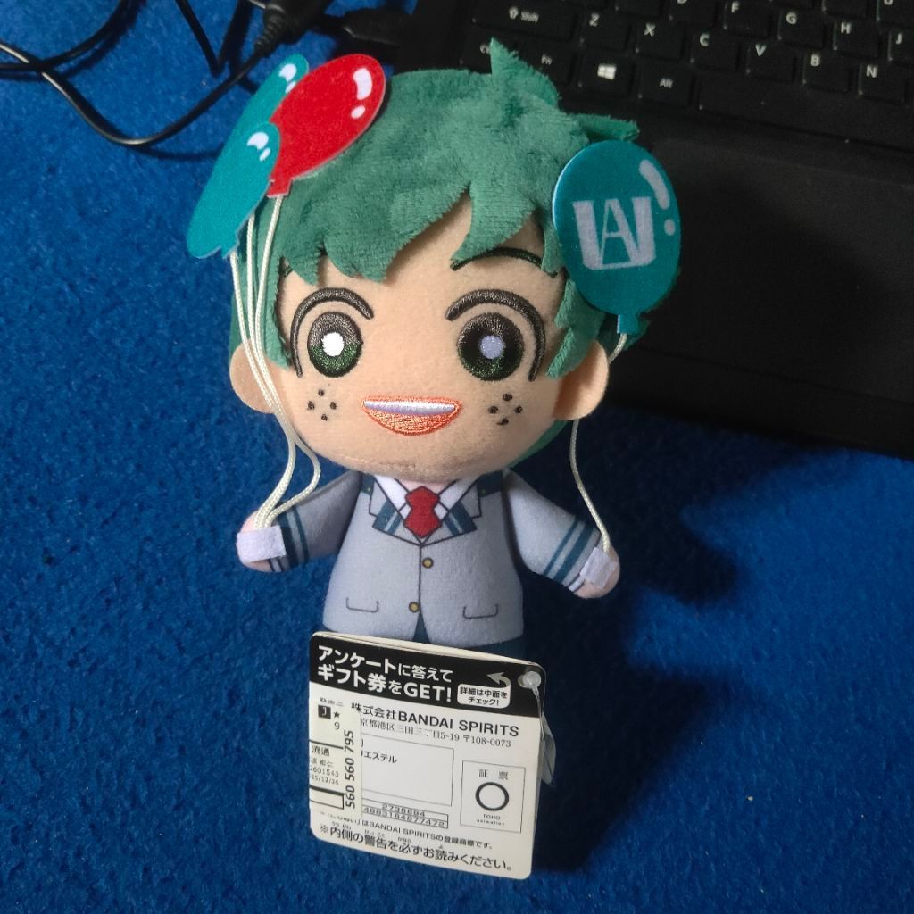 [OFFICIAL] plush standee izuku midoriya deku my hero academia boku no hero academia mha bnha