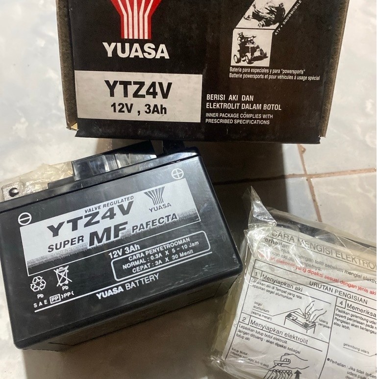 Yuasa Aki Motor YTZ4-V MF 100% ORIGINAL