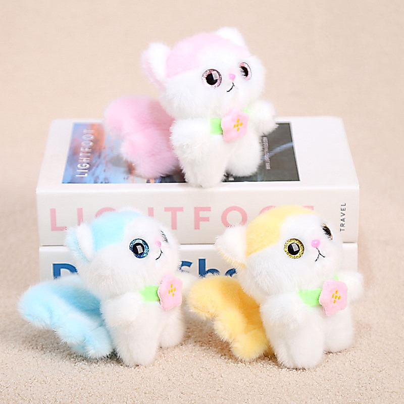 Tas Anak Perempuan, Ornamen Boneka Kucing, Tas Anak Perempuan, Mainan Kucing, Gantungan Kunci, Liont