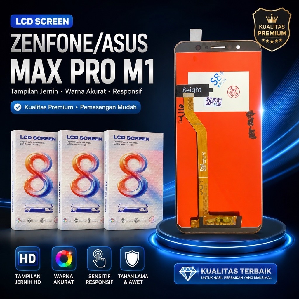 LCD TOUCHSCREEN ZENFONE MAX PRO M1 / X00TD FULLSET BLACK