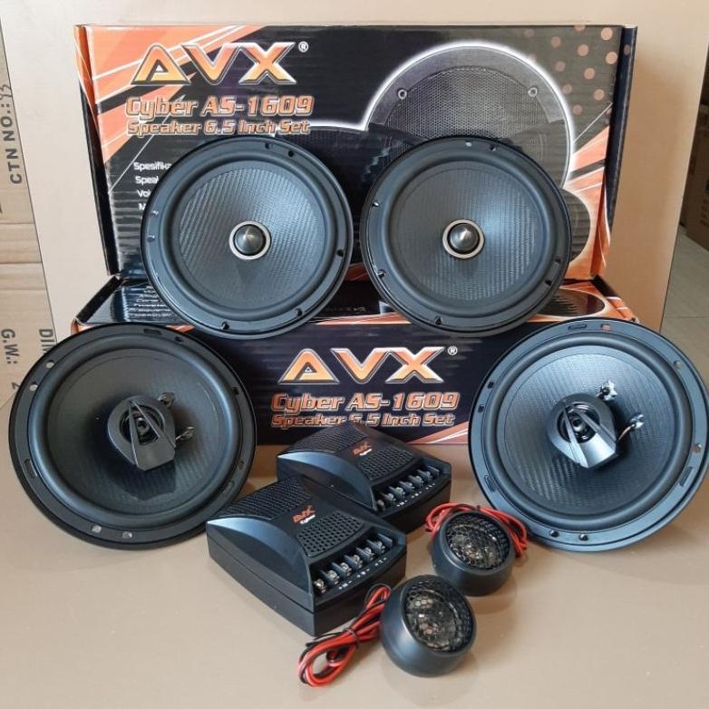 PAKET SPEAKER AUDIO MOBIL SPLIT AVX Cyber AS-1609 + SPEAKER COAXIAL AVX Cyber AC-163