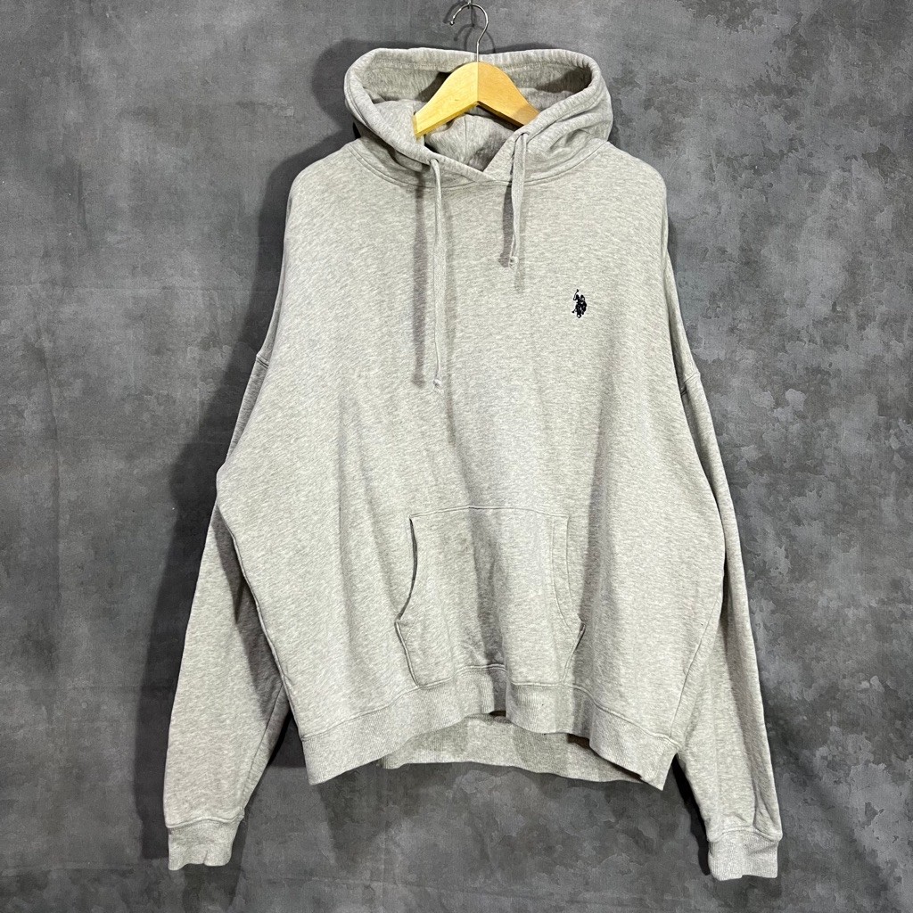 Hoodie Polo abu original second preloved 107