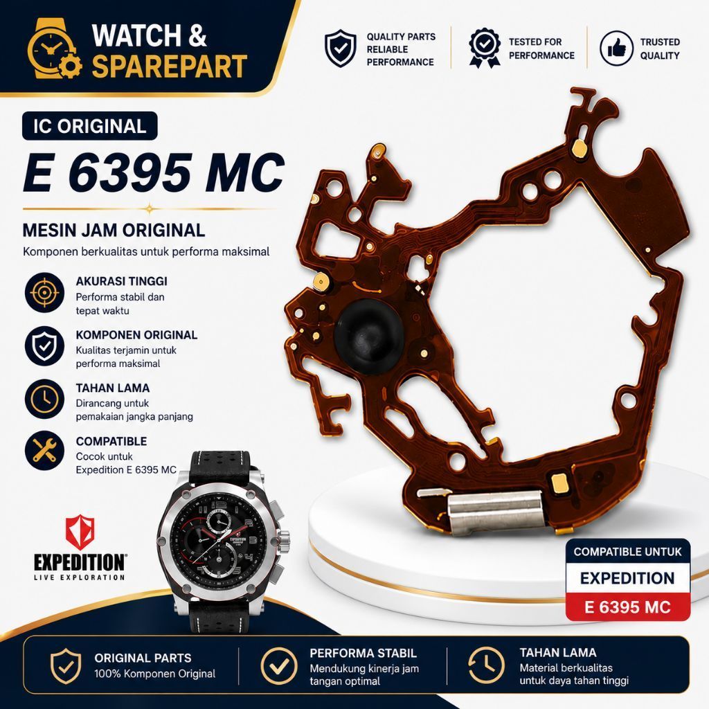 IC Original untuk Jam Tangan Expedition Type E 6395 MC, E 6367 M