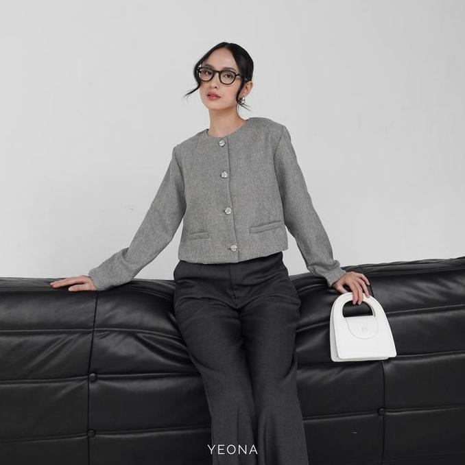 Hits- Yeona - Clove Blazer | Semi Tweed Blazer