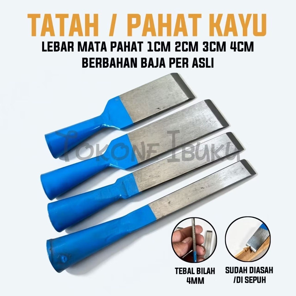 Tatah Pahat Kayu set /Tatah kayu 1set/Tatah baja asli