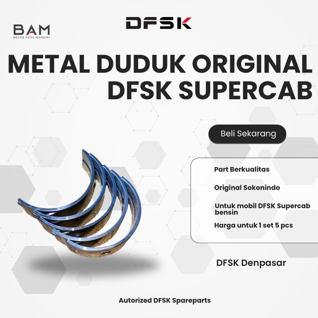 Metal Duduk Original DFSK Supercab - Genuine Part DFSK