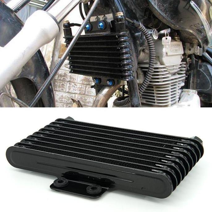 HAWAYMAX Oil Cooler Sepeda Motor Universal 125ml Pendingin Oli Mesin Radiator Pendingin Oli Aluminiu