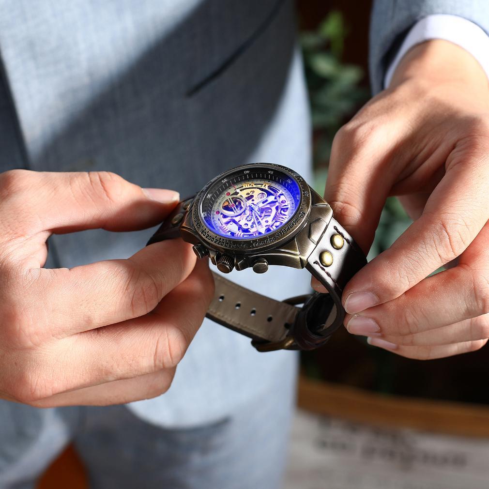 MURAH FNGEEN A275 JAM TANGAN KULIT OTOMATIS ORIGINAL AUTOMATIC MEKANIK WATERPROOF MECHANICAL WATCH L