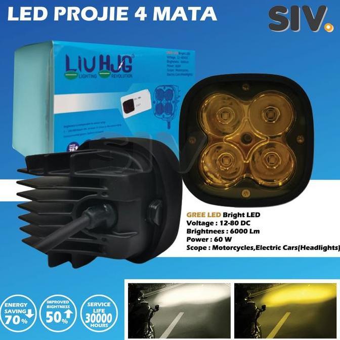 LAMPU TEMBAK 4 MATA 40 WATT MB4 I Cree Work Lht 4 Mata