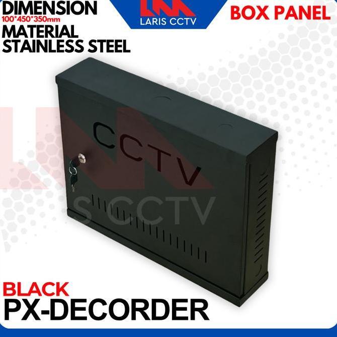 Todoar - Box Cctv Px-Decoder Panel Stainless Steel Dengan Kunci Pengaman