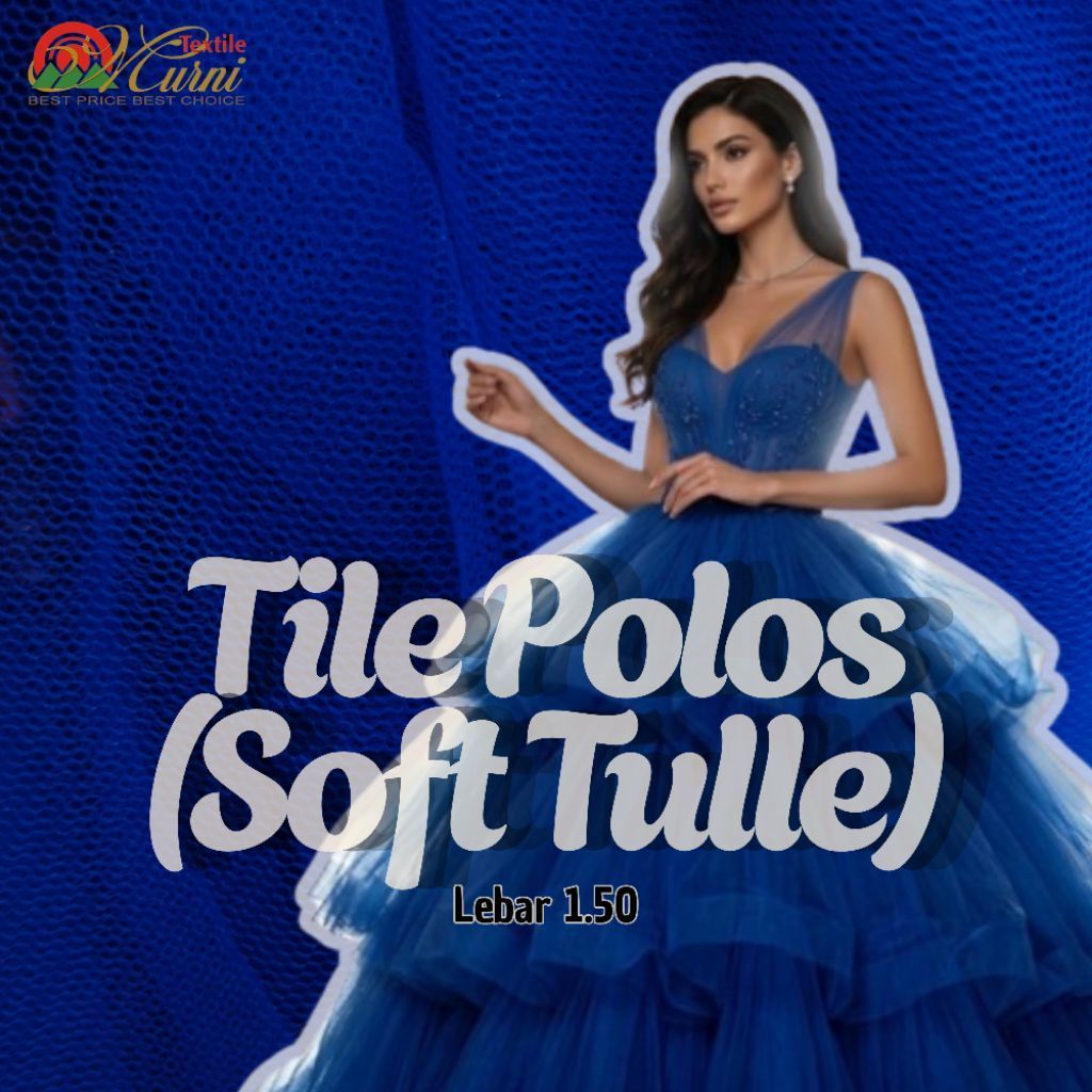 Murni Textile - Kain Tile Polos / Kain Soft Tulle / Kain Kebaya / Kain Rok / Kain Kebaya / Kain Deko