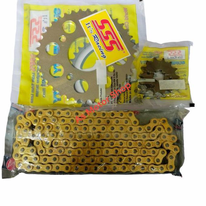 Promo Gear set sss 428H Rantai wilwood cb150r cbr150r tiger megapro verza Diskon