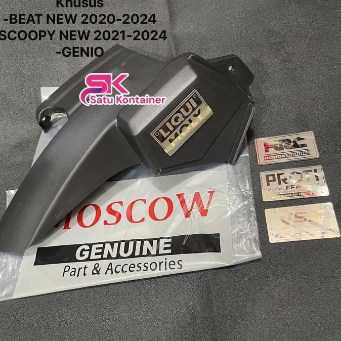 HUGGER BEAT SPAKBOR KOLONG BEAT DELUXE NEW STREET SCOOPY GENIO 2020-2025 PEMASANGAN 3 BAUT PNP + STA