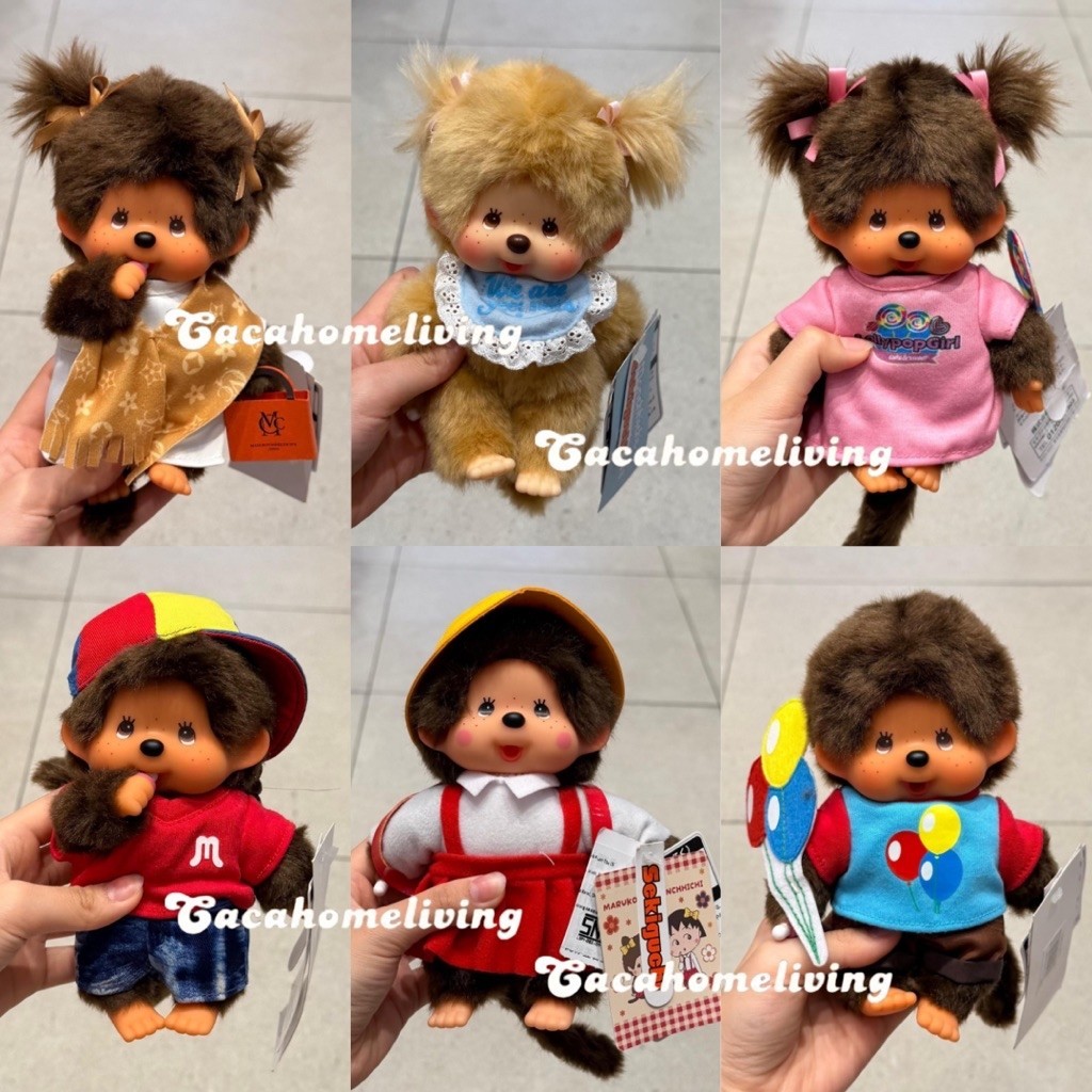 Miniso x Monchhichi - Boneka / Plush Doll Monchhichi Classic Sekiguchi Original Japan Collection (Sw