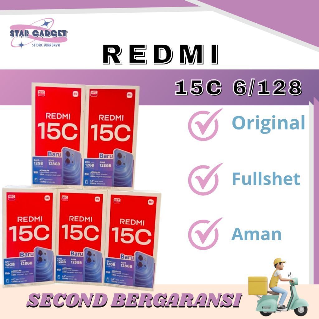 REDMI 15C 6/128 GB SECOND