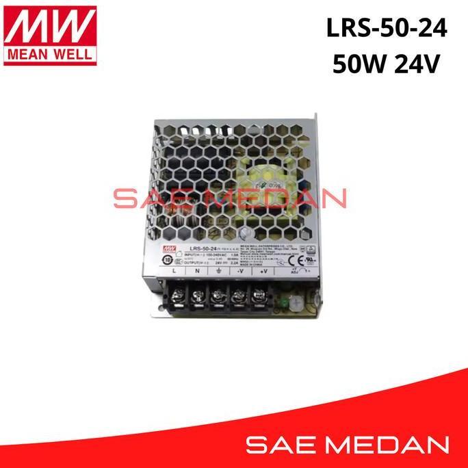 BEBAS ONGKIR - Power Supply LRS-50-24 LRS 50 24 Meanwell 50W 24V