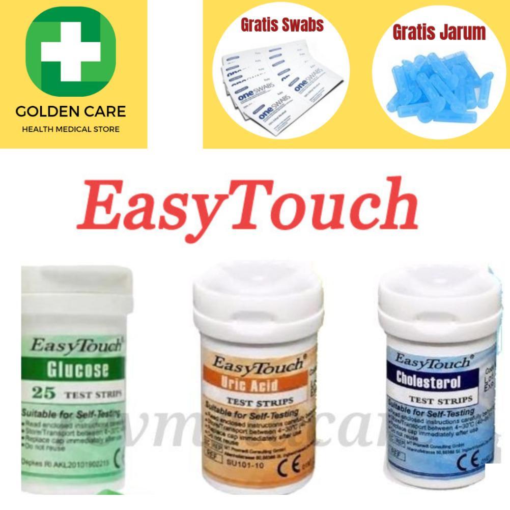 EASY TOUCH Strip Isi Ulang Gula Darah, Kolestrol, dan Asam Urat EASY TOUCH 3 IN 1