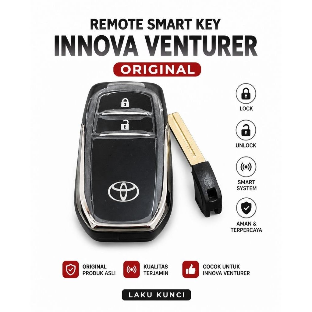KUNCI SMART KEY ORIGINAL INNOVA TYPE Q DAN VENTURER