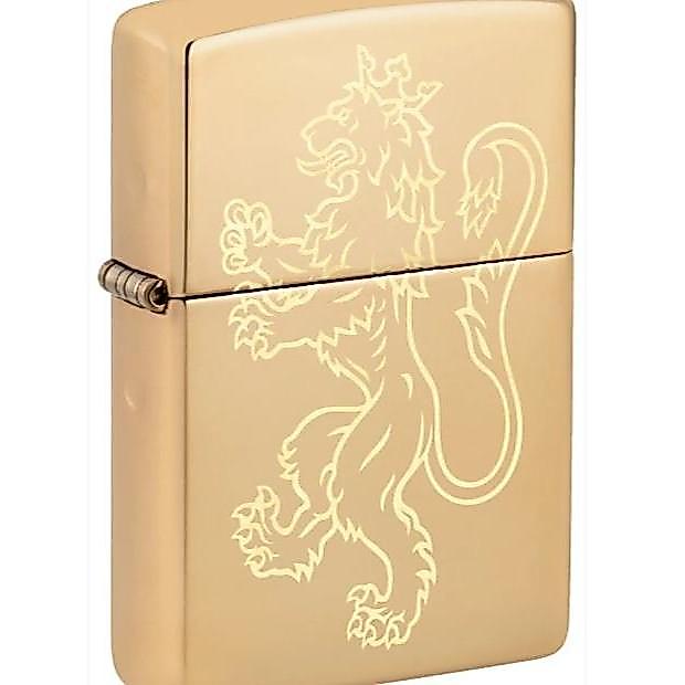 Zippo Original 46839 Medieval Fighting Lion (High Polish Brass)