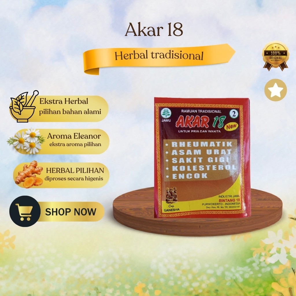 Akar 18 Jamu Tradisional Untuk Rematik Dan Kolesterol