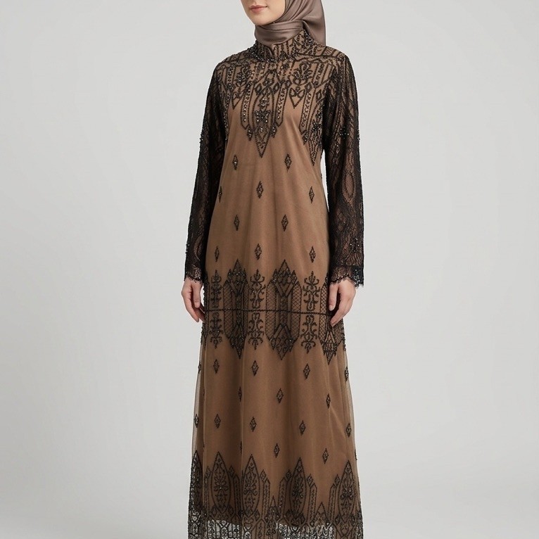 Abaya Dress Longgar Pesta/Gaun Abaya