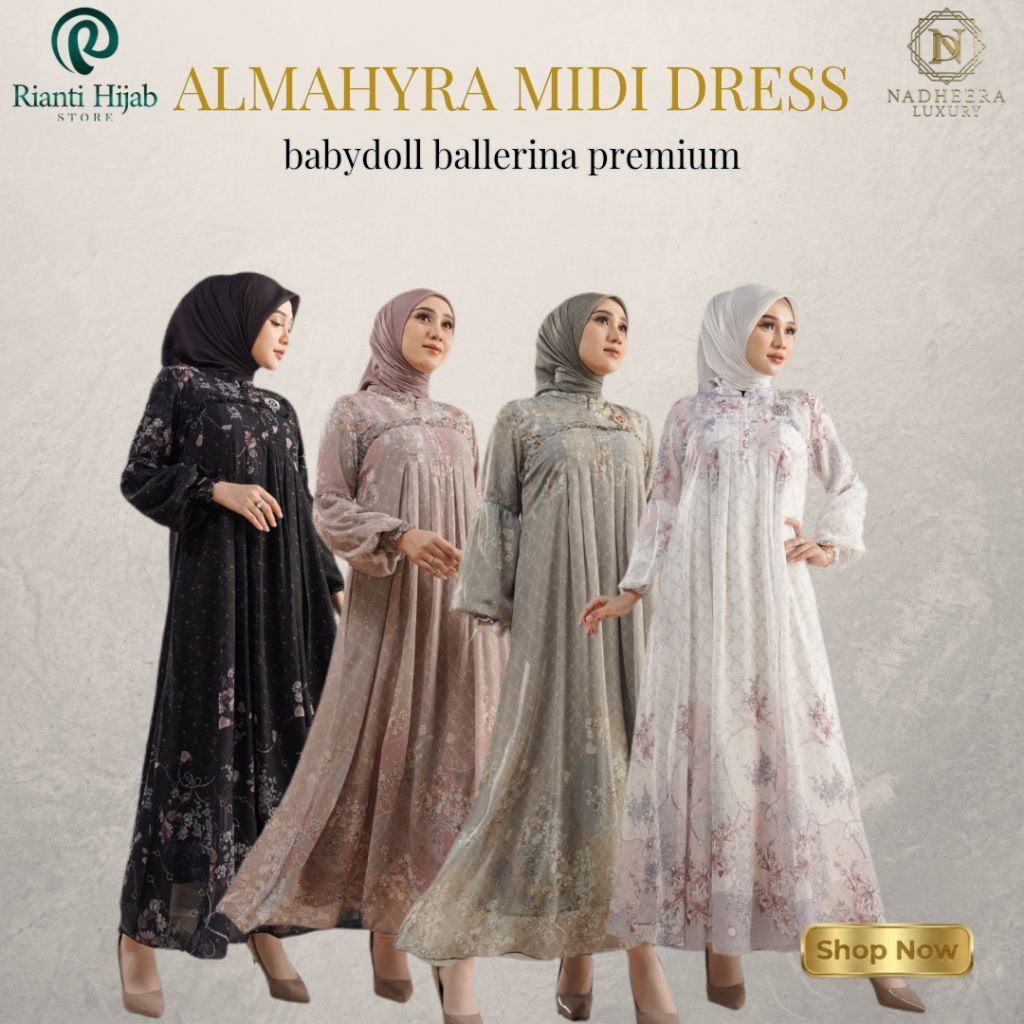 ALMAHYRA SERIES BY NADHEERA LUXURY | ALMAHYRA MIDI DRESS