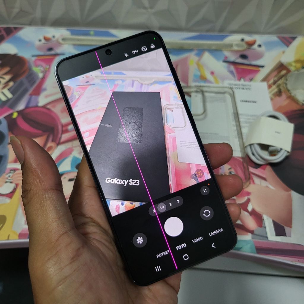 Samsung S23 Ram 8/256gb Fullset ORI SEIN Mulus Minus LCD Garis