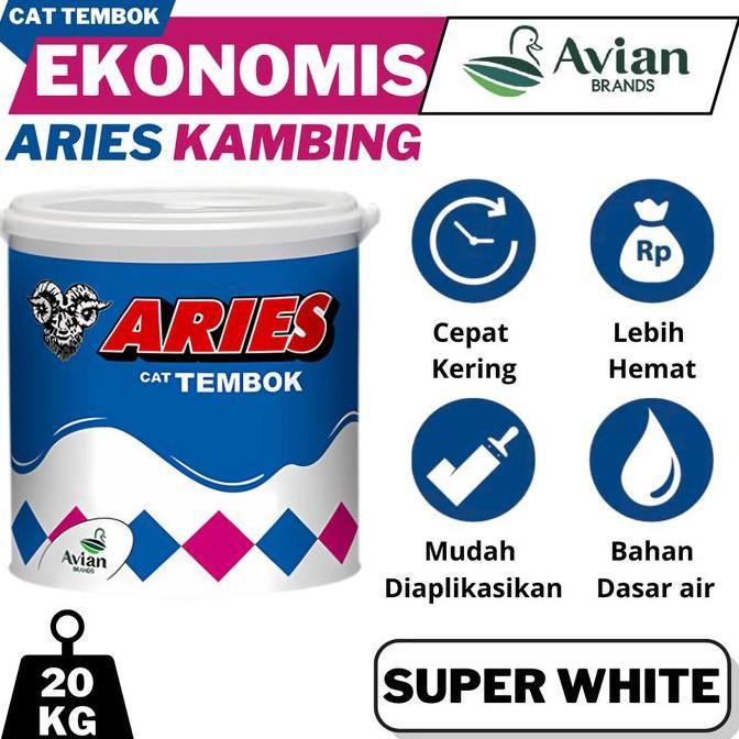 Avian Cat Tembok Aries Kambing 20Kg Avian Aries 20Kg Cat Tembok Aries Super White / Putih 20Kg