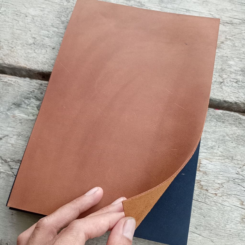 Leather Sheet Kulit Sapi Asli Crazy Horse Lembaran 16cmx23cm