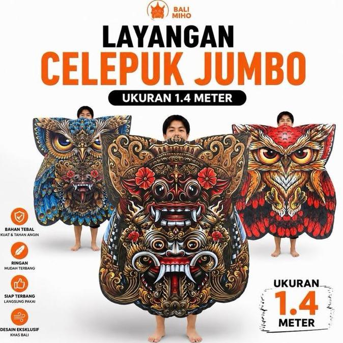 ```````] Layangan  Celepuk Print Jumbo - Layangan Celepuk 1,4 meter - Layangan