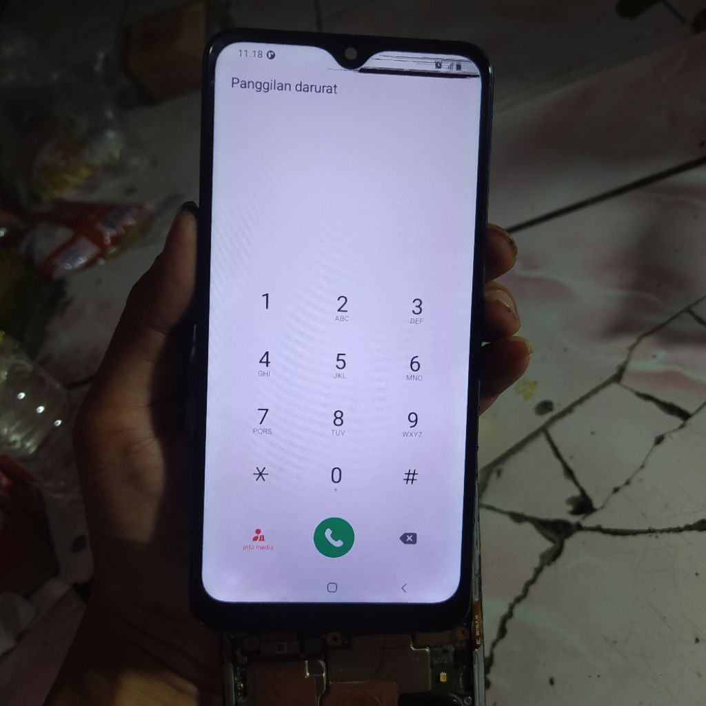 lcd frame samsung a10s original copotan