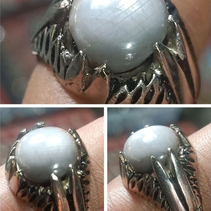natural white safir Star Burma