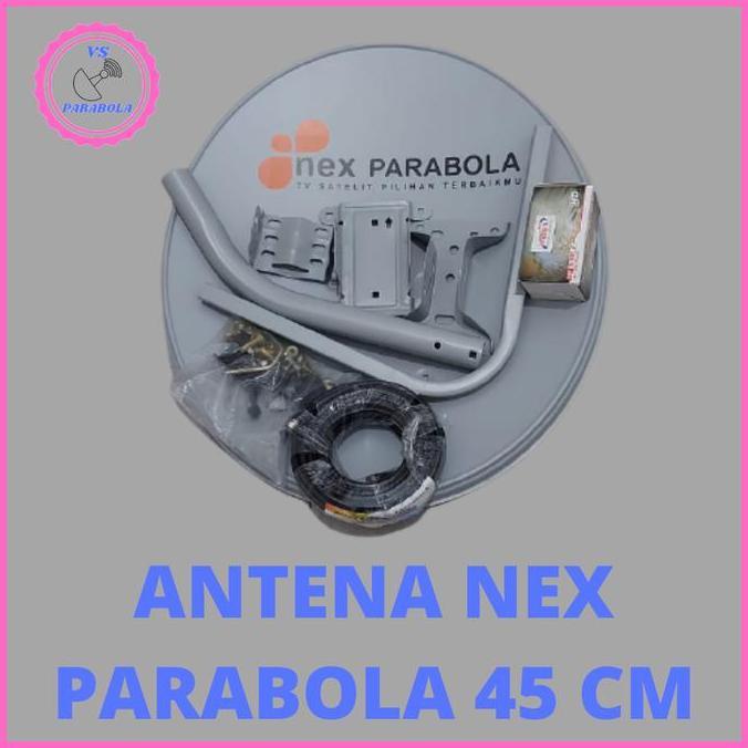 ANTENA NEX PARABOLA 45 CM KOMPLIT RECEIVER NEX PARABOLA