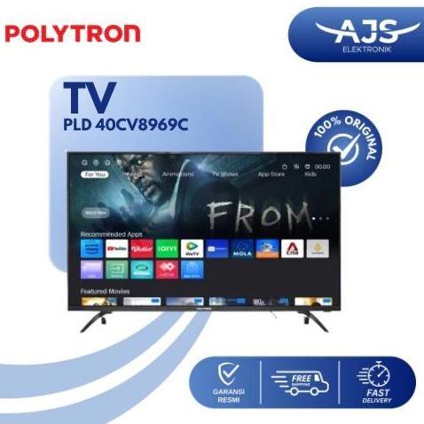 Led Tv Polytron 40 Inch Smart Pld40Cv8969 Pld 40Cv8969 40Cv 8969 Cv Garansi Resmi
