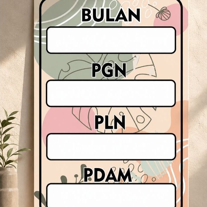 papan pgn pln pdam custom